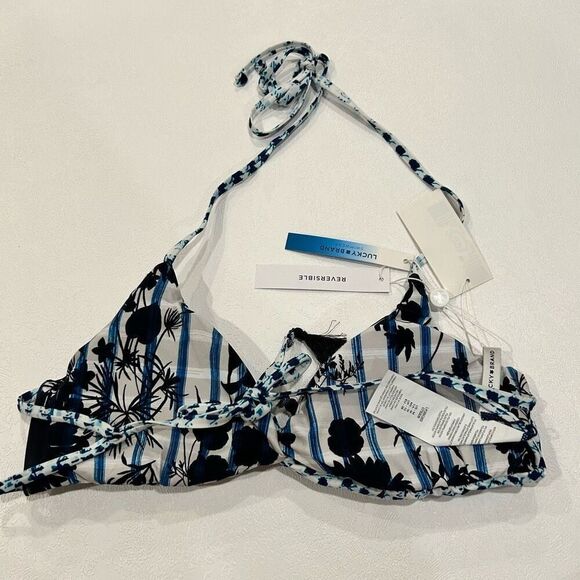 NWT Reversible Lucky Brand Bath suit top size M - Picture 4 of 7